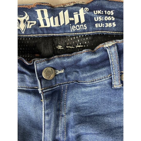 Bull-it Jeans Women’s Sz 6 SR6 Ocean 17 Slim Straight Cover Motorcycle NWT - Picture 5 of 12